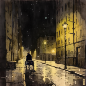 Saigon on a rainy night